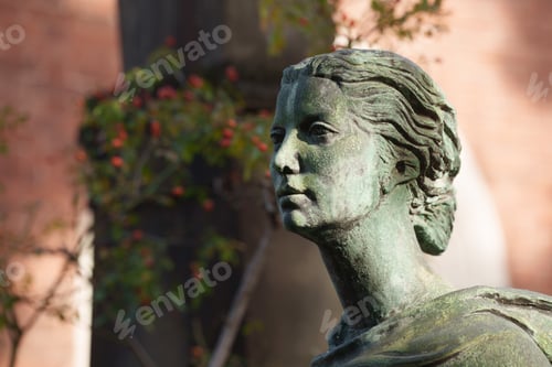Preview: Cimitero Monumentale, historic cemetery in Milan, Italy. A tomb