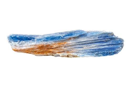 Preview: Kyanite mineral stone a white background