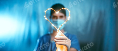 Preview: Doctor with Light Heart Symbol
