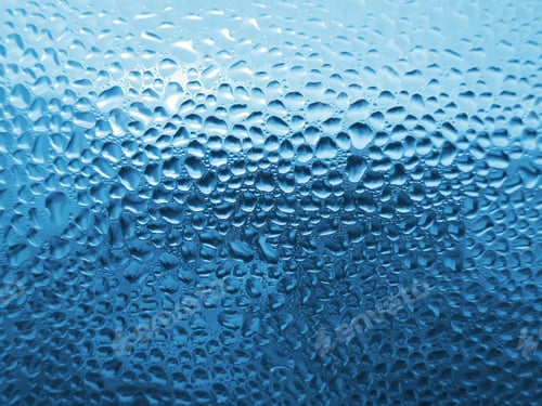 Preview: natural water drops on glass