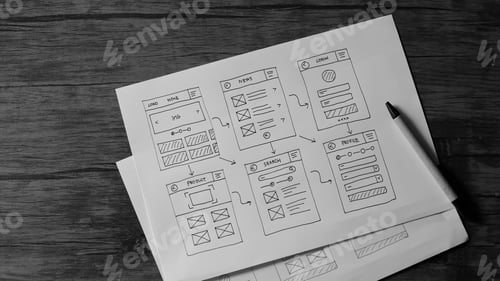 Preview: Website Design Wireframe Examples Of Web And Mobile Wireframe Sketches Printable.