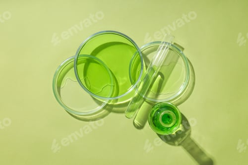 Preview: Concept of science with different laboratory accessories