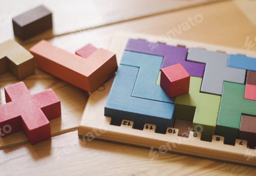 Preview: Board game playing katamino kid’s family togetherness fun game night win