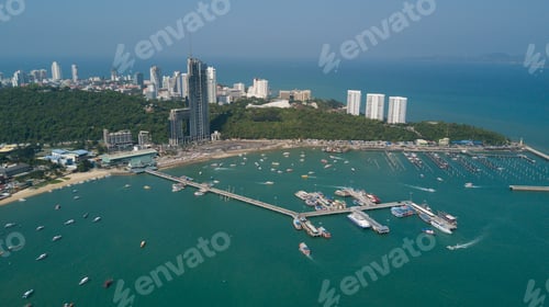 Preview: Aerial view over the small island
