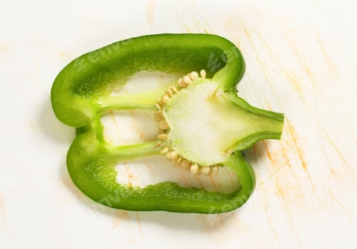 Preview: Slice of green bell pepper