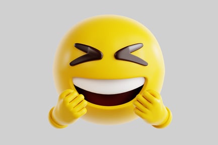 Preview: 3D Laughing Happy Emoji