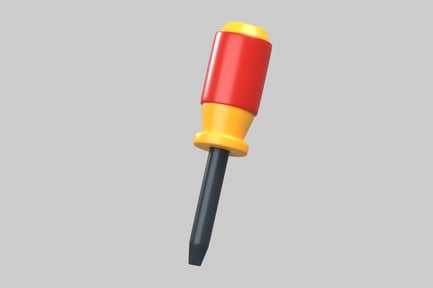 Preview: Red and yellow screwdriver tool