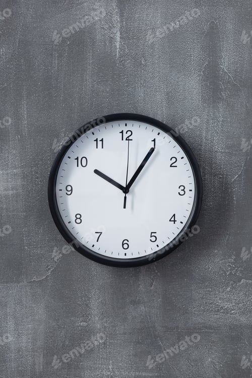 Preview: clock at wall background surface