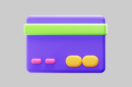 Preview: Portable Console Icon in Purple and Green Tones on a Grey Background