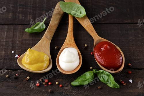 Preview: Ketchup, Mustard and Mayonnaise Sauce