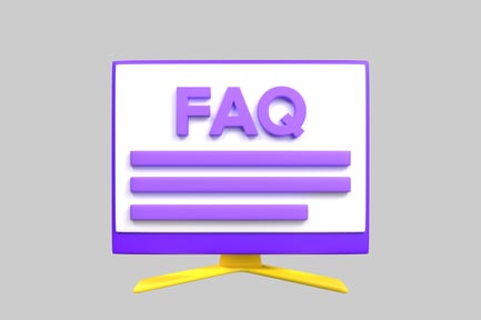 Preview: Faq information display cartoon style