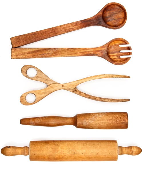 Preview: Wooden kitchen utensils