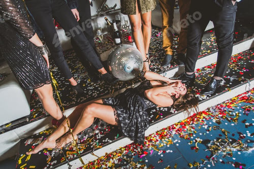 Preview: Friends having party in a nightclub