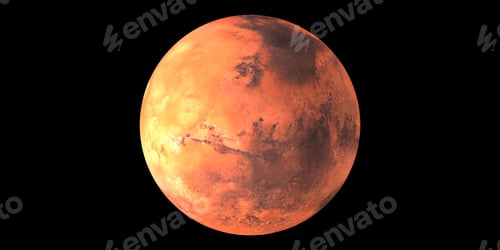 Preview: Mars red planet in space