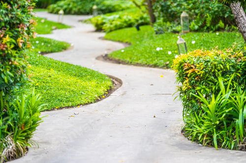 Preview: Walk or running path in the garden