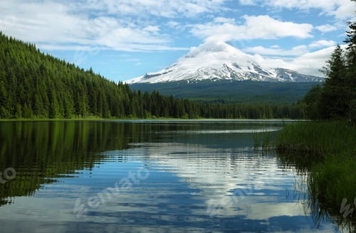 Preview: The Mount Hood reflection in Trillium Lake