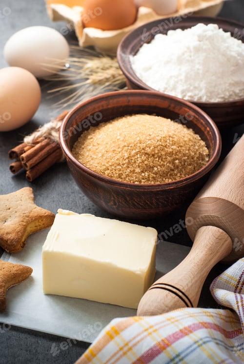 Preview: Ingredients for cooking bakin