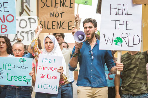 Preview: Activists demonstrating against global warming