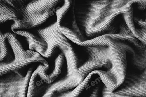 Preview: Detail of wrinkles and folds in blanket, overhead view
