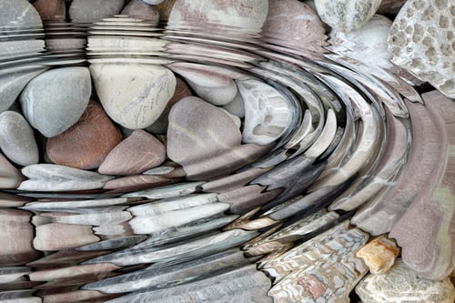 Preview: Water Ripples Over The Stone Pebbles