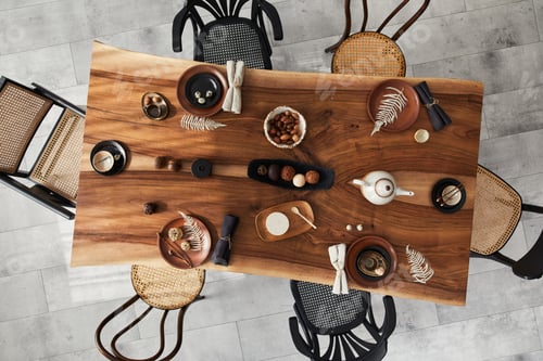 Preview: Stylish interior design of dining room