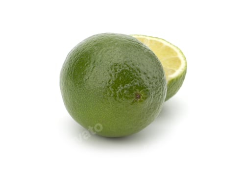 Preview: Fresh Green Lime and a Halved Lime