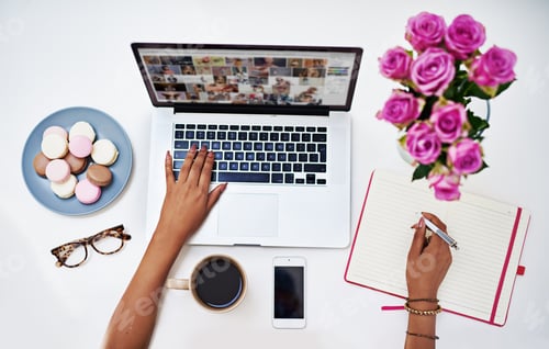 Preview: Cropped shot of a creative professional working on a laptop