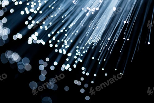 Preview: Technology concept with fiber optics