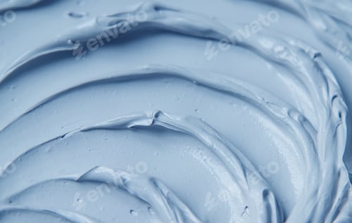 Preview: Clay texture spa mask for face and body. Selective focus.