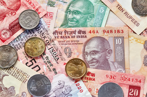 Preview: Close up picture of Indian rupee