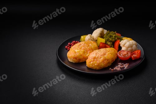 Preview: Delicious steam cutlets with carrots, cheese, salt and spices