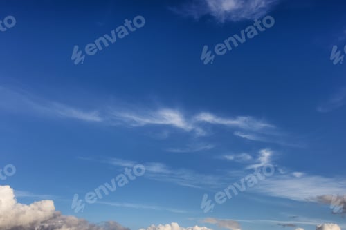 Preview: View of Cloudscape during a cloudy blue sky sunny day