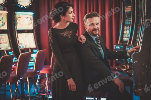 Preview: Coulenear slots machines in a luxury casino interior