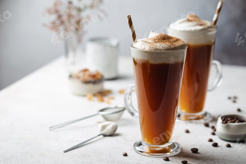 Preview: Iced coffee in a tall glass