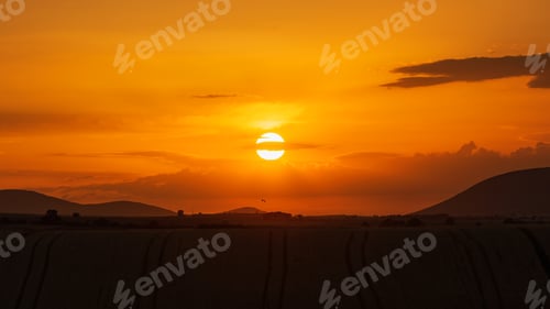 Preview: Setting Sun Over The Fields