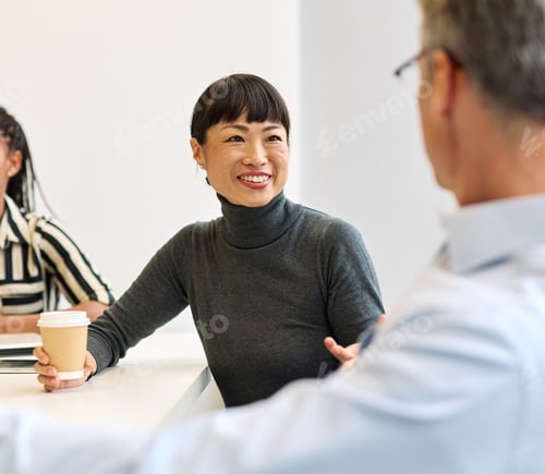 Preview: Young business people in the office