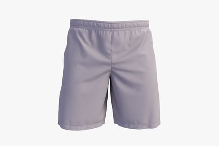 Preview: Grey Athletic Shorts - Cotton Blend