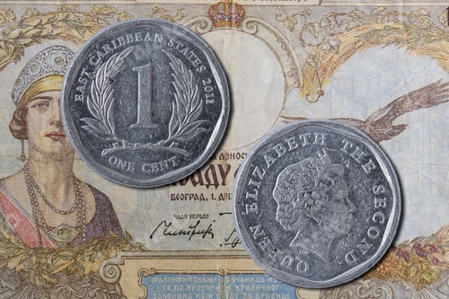 Preview: East caribbean states dollar coin, one cent, OECS money