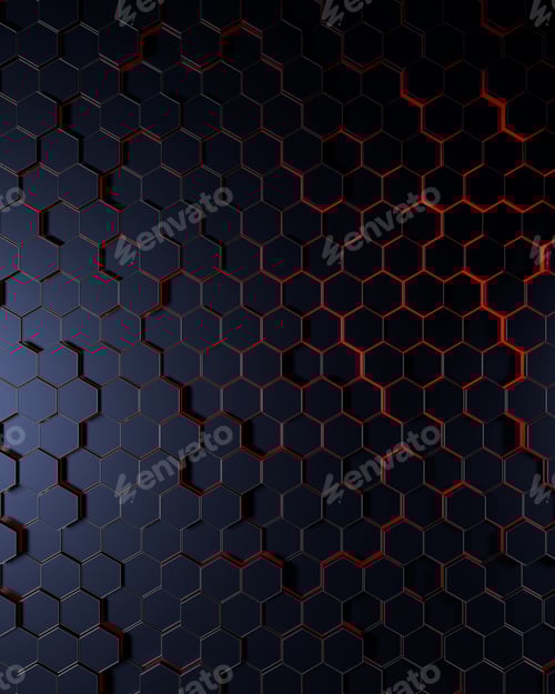 Preview: Abstract honeycomb background