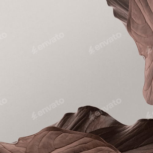 Preview: Natural dried leaf frame with design space