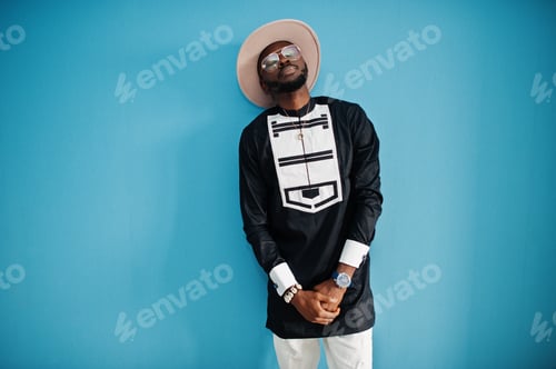 Preview: Portrait of stylish black african american man