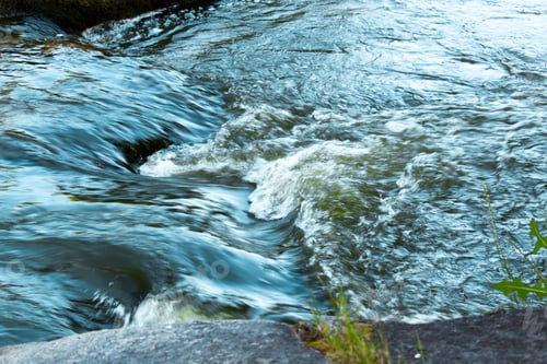 Preview: River stream rapids in beautiful summer in Ukraine
