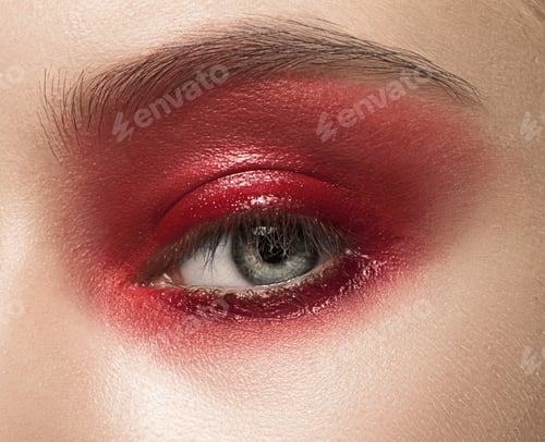 Preview: Close-up shot of female eye with makeup
