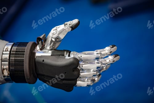 Preview: Futuristic Robotic Hand for a handshake