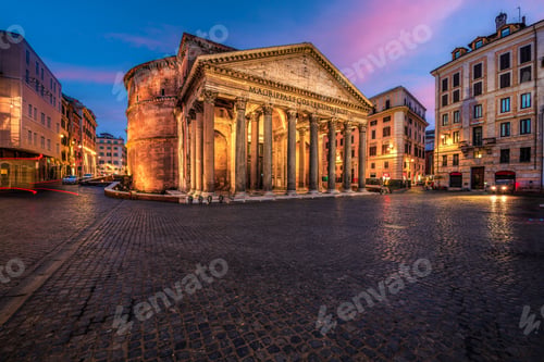Preview: Rome, Italy at The Pantheon, an ancient Roman Temple