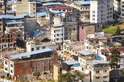 Vista previa: Guilin city old residential district, Guangxi, China.