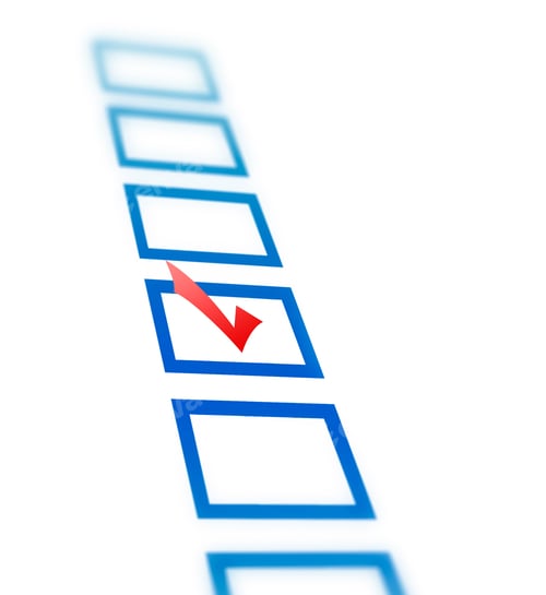 Preview: Check list with red check mark