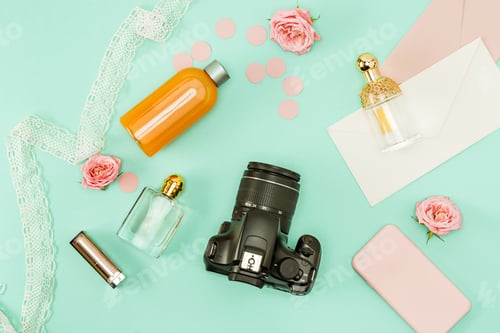 Preview: The Female Personal Items On Desktop