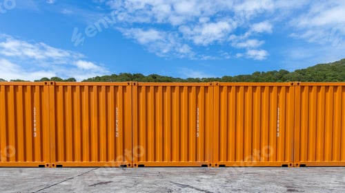 Preview: Freight container large container for ship, Surface texture and background sea container, Cargo.