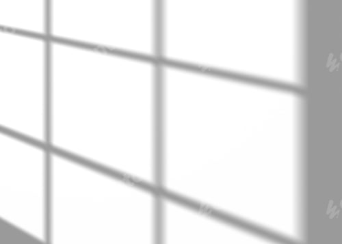 Preview: Shadow from window, overlay effect. Realistic gray shadow on white background